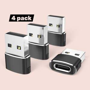 USB C To USB A Adapter, Car, Computer, iPhone iWatch iPad, Galaxy ~ 4 Pack